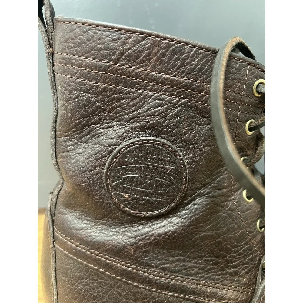 Polo Ralph Lauren Ranger POLO Country Tumbled Grain Brown Leather Boots Mens 8.5
